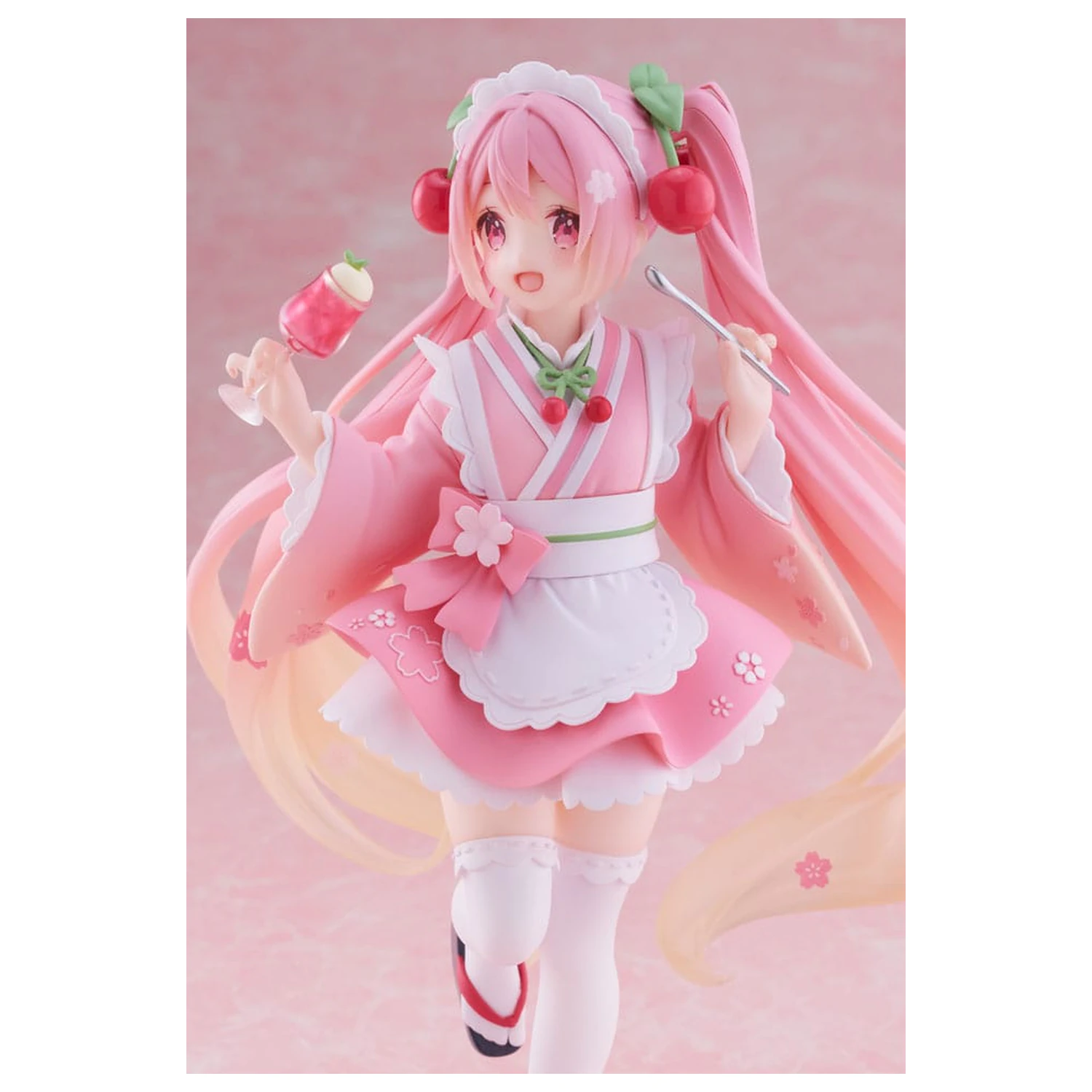 Hatsune Miku Newley Written Sakura Miku Japanese Cafe Ver. Reissue PVC szobor figura 18 cm termékfotó