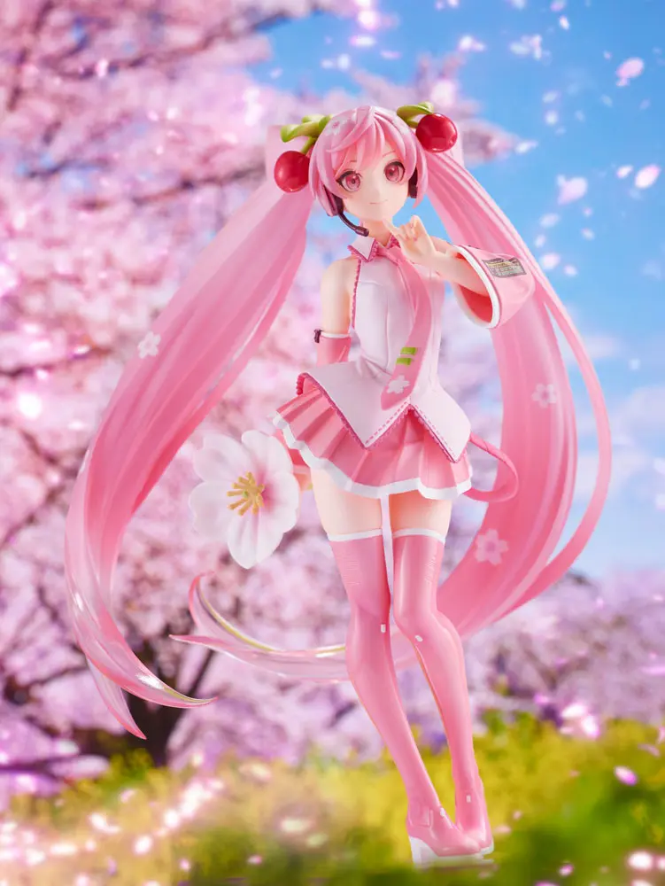 Sakura Miku Newly Drawn 2021 Ver. PVC szobor figura 18 cm termékfotó