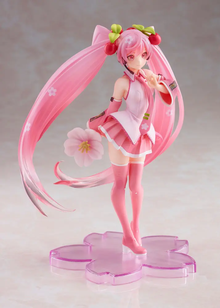 Sakura Miku Newly Drawn 2021 Ver. PVC szobor figura 18 cm termékfotó