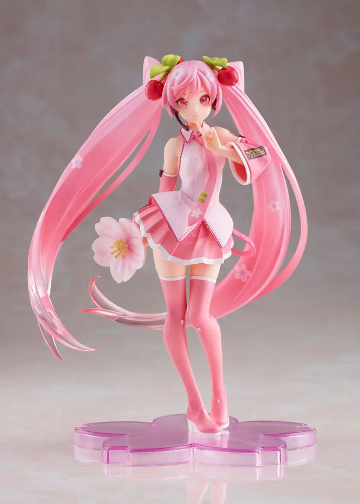 Sakura Miku Newly Drawn 2021 Ver. PVC szobor figura 18 cm termékfotó