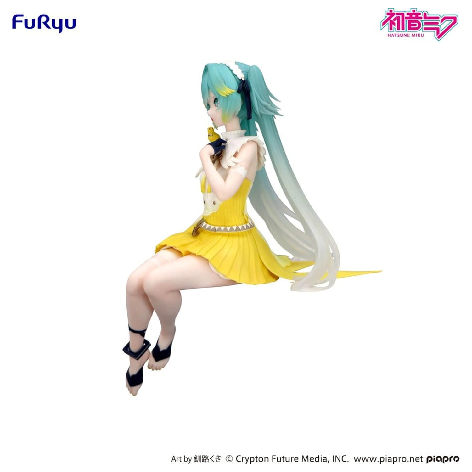 Hatsune Miku Noodle Stopper Canary Bird PVC szobor figura 14 cm termékfotó
