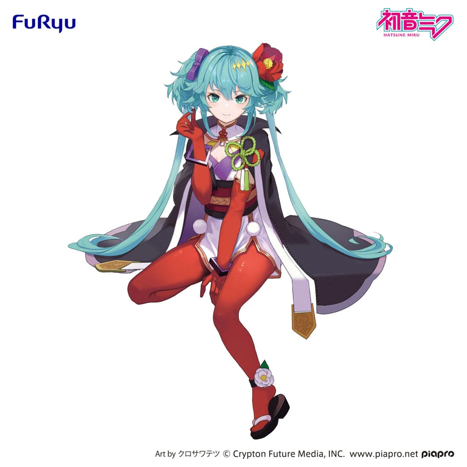 Hatsune Miku Noodle Stopper Flower Fairy Camellia PVC szobor figura 15 cm  termékfotó