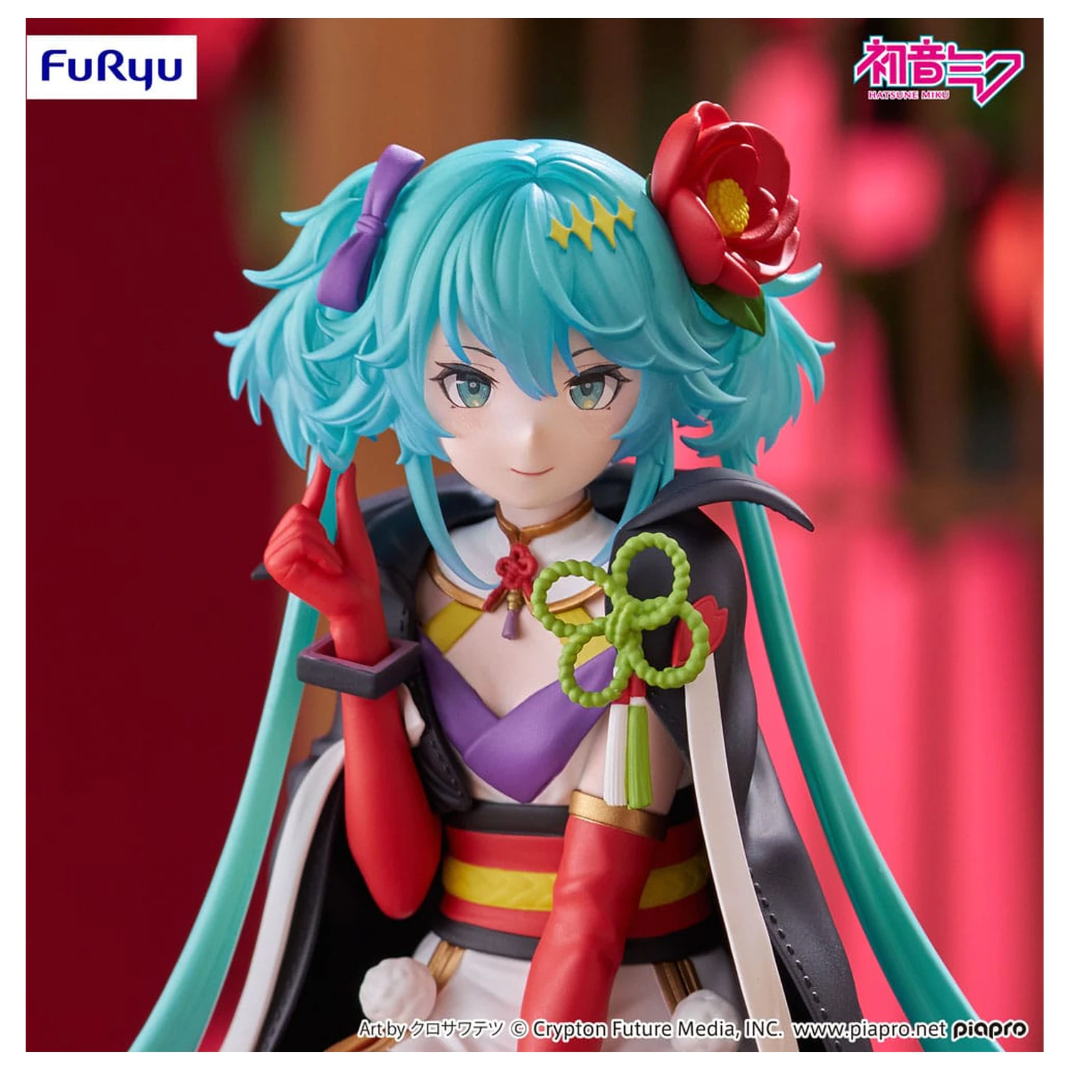 Hatsune Miku Noodle Stopper Flower Fairy Camellia PVC szobor figura 15 cm  termékfotó