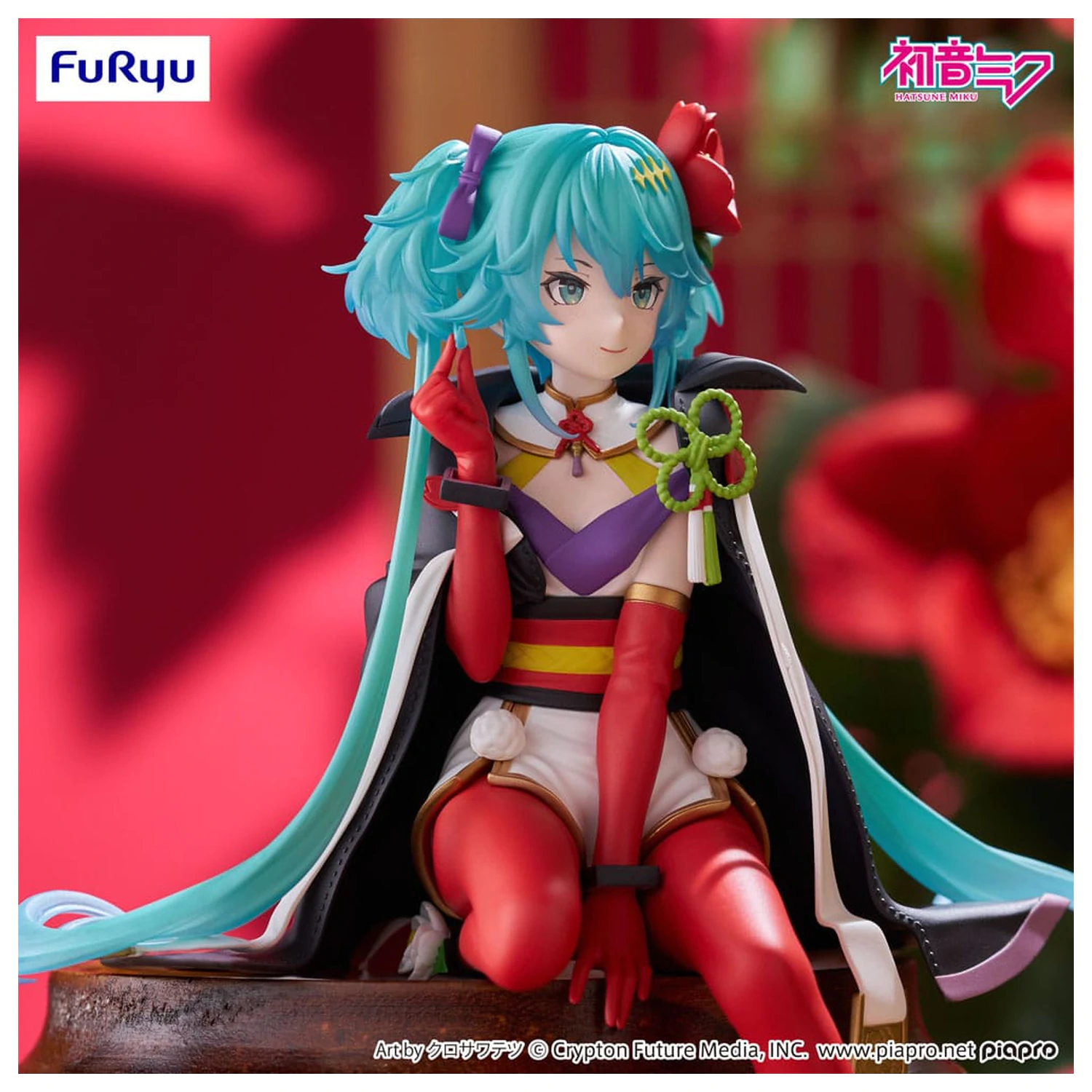 Hatsune Miku Noodle Stopper Flower Fairy Camellia PVC szobor figura 15 cm  termékfotó