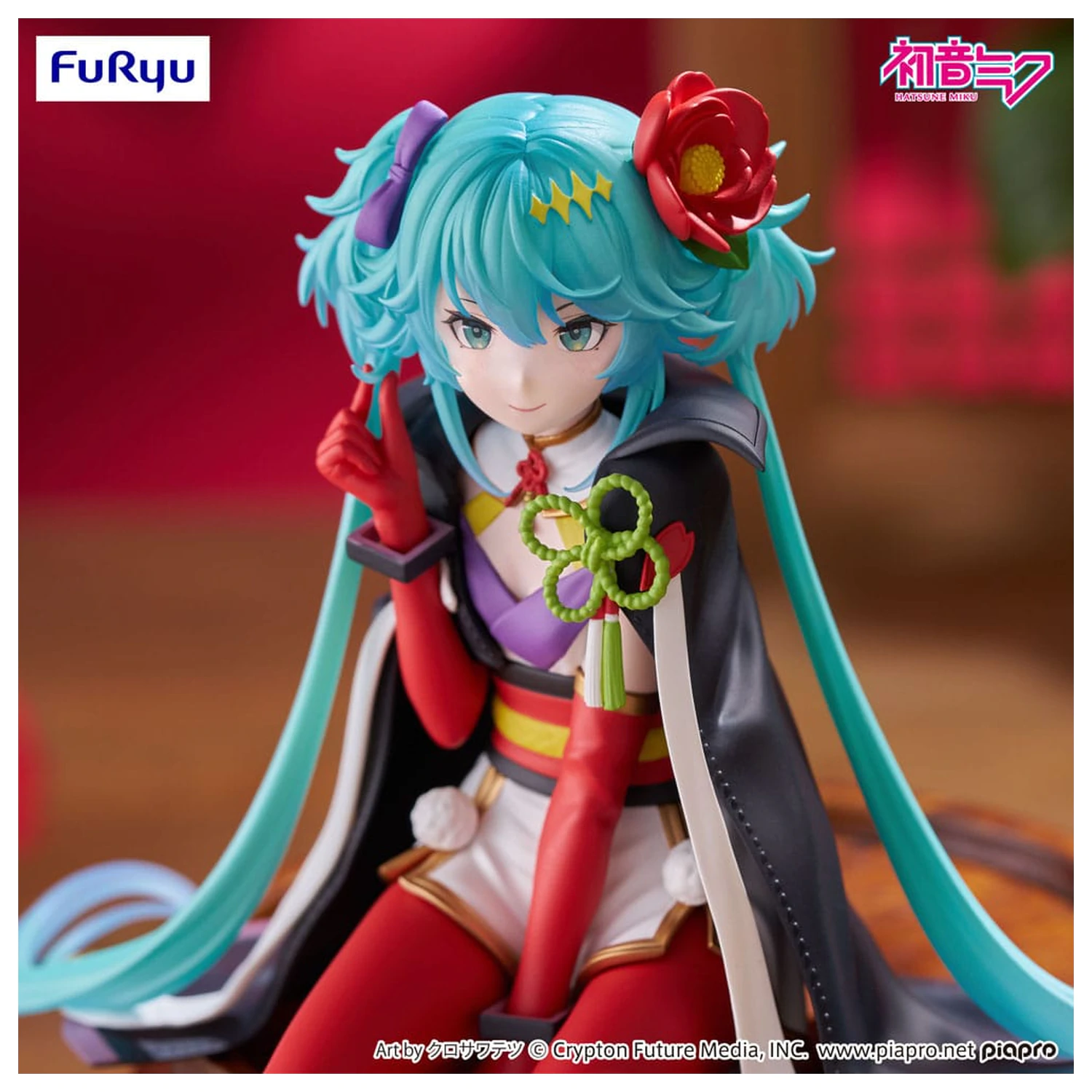 Hatsune Miku Noodle Stopper Flower Fairy Camellia PVC szobor figura 15 cm  termékfotó