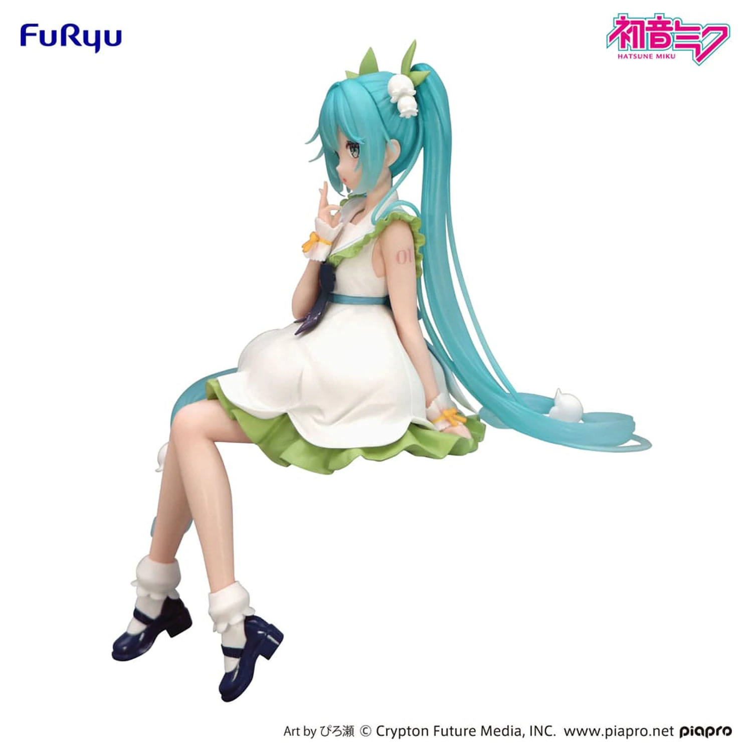 Hatsune Miku Noodle Stopper Flower Fairy Lily of the Valley PVC szobor figura 14 cm  termékfotó