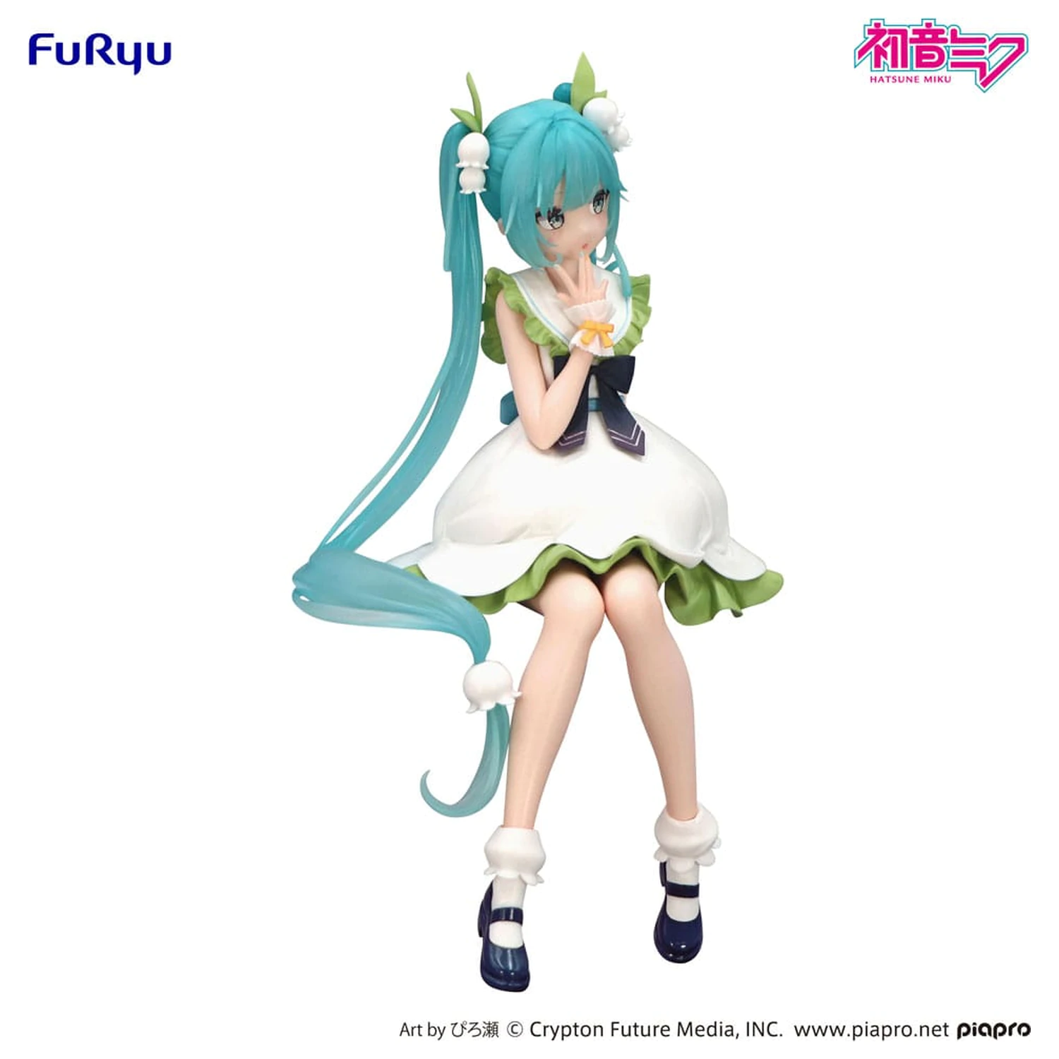 Hatsune Miku Noodle Stopper Flower Fairy Lily of the Valley PVC szobor figura 14 cm  termékfotó