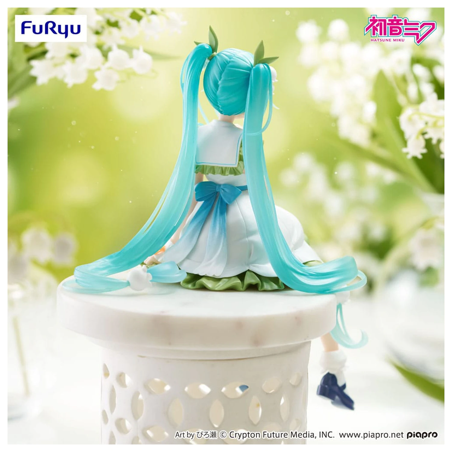 Hatsune Miku Noodle Stopper Flower Fairy Lily of the Valley PVC szobor figura 14 cm  termékfotó