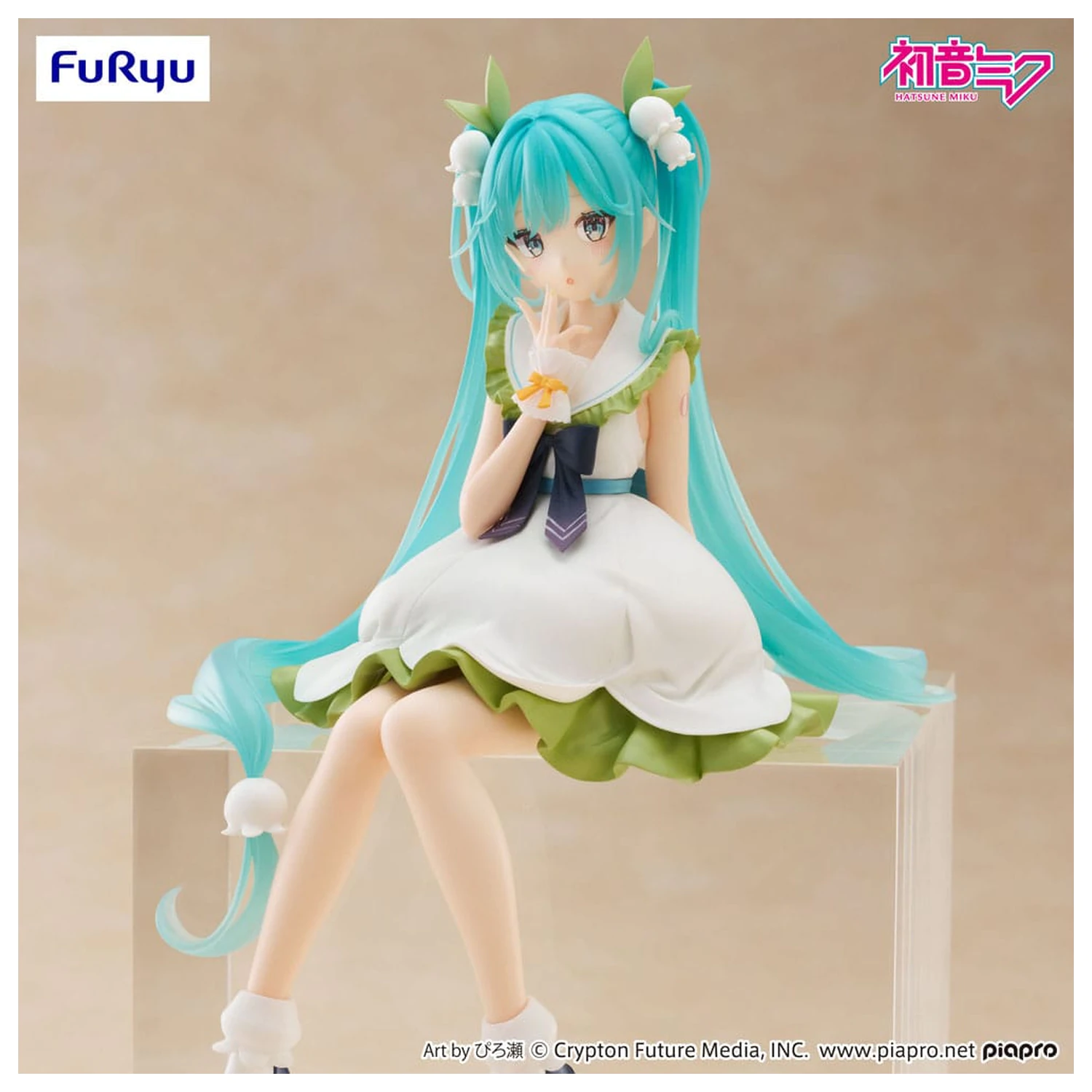 Hatsune Miku Noodle Stopper Flower Fairy Lily of the Valley PVC szobor figura 14 cm  termékfotó