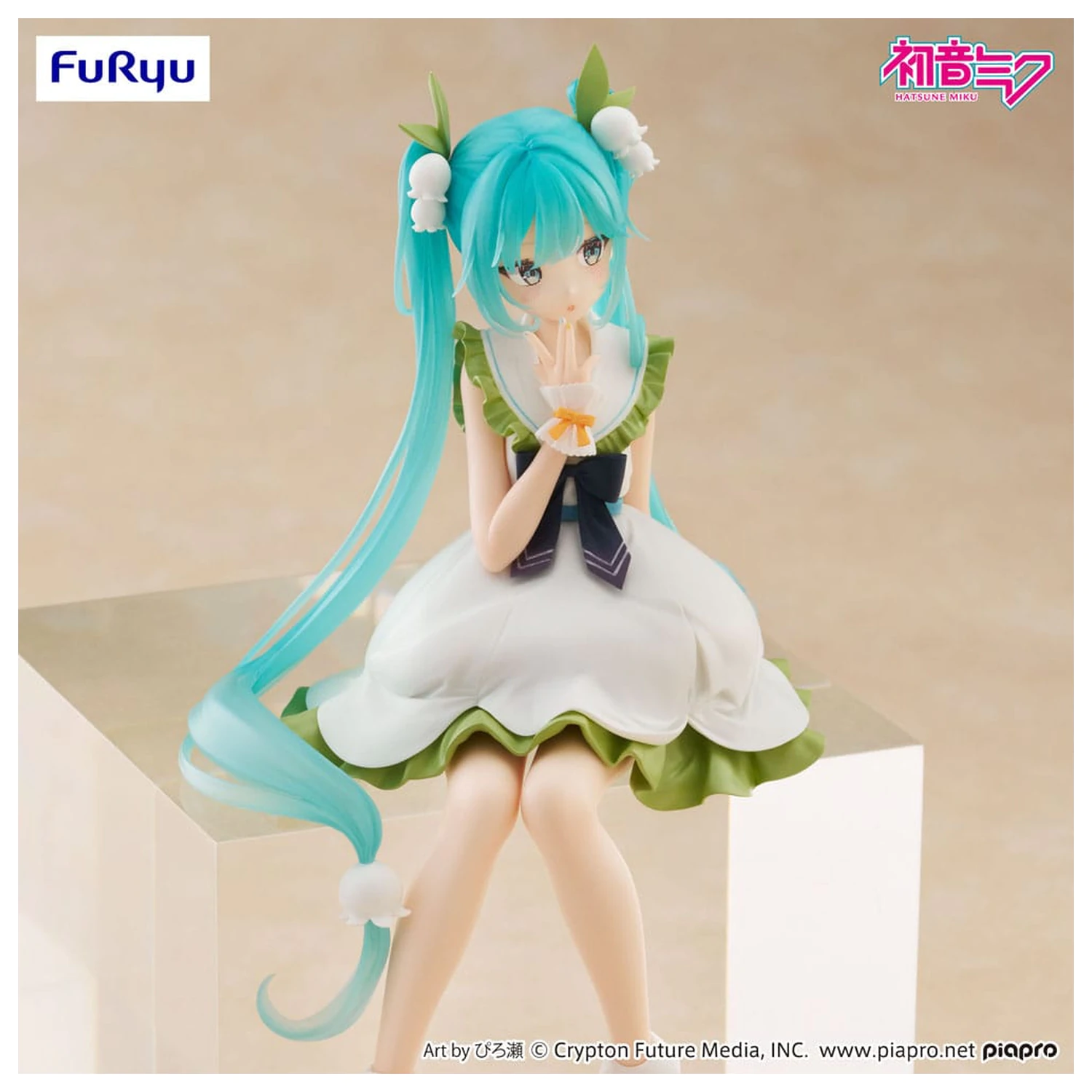 Hatsune Miku Noodle Stopper Flower Fairy Lily of the Valley PVC szobor figura 14 cm  termékfotó