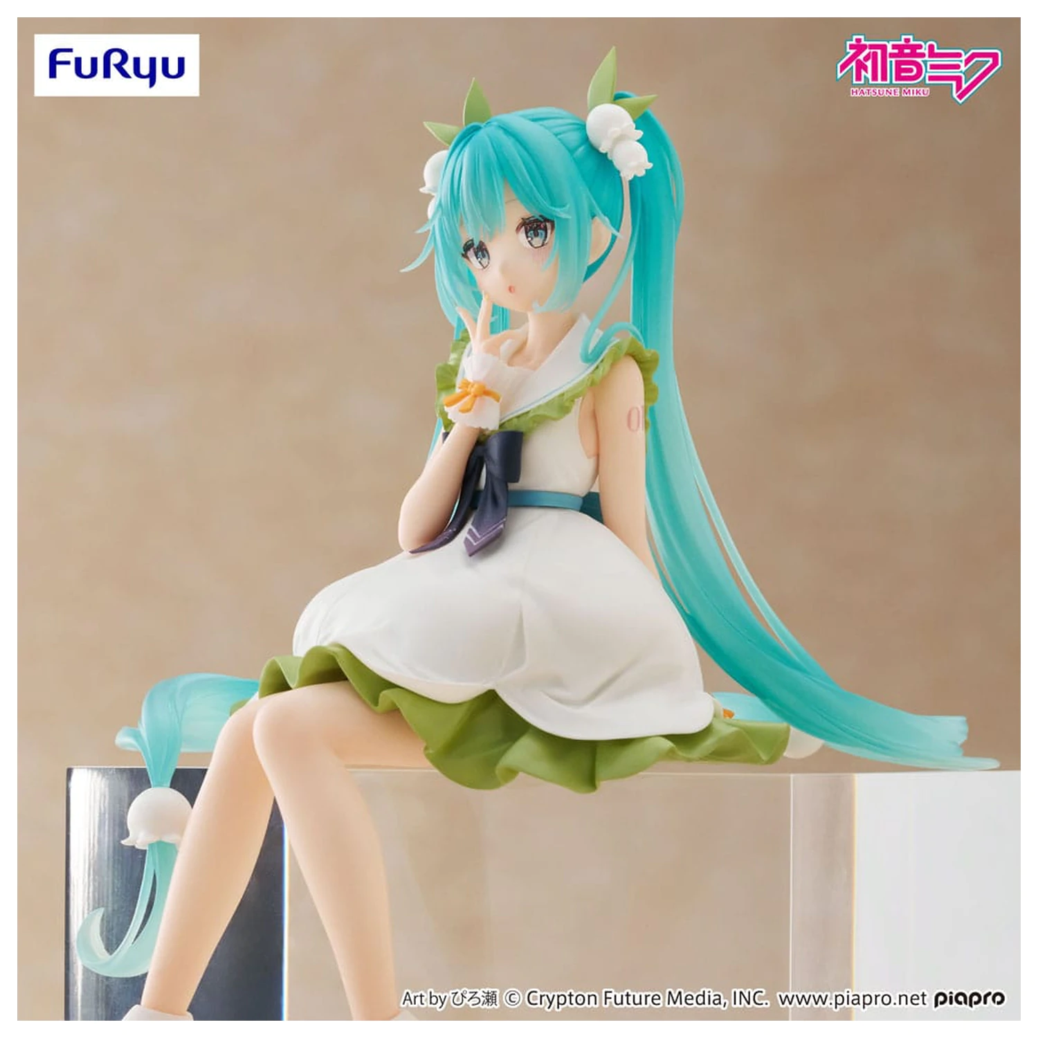Hatsune Miku Noodle Stopper Flower Fairy Lily of the Valley PVC szobor figura 14 cm  termékfotó