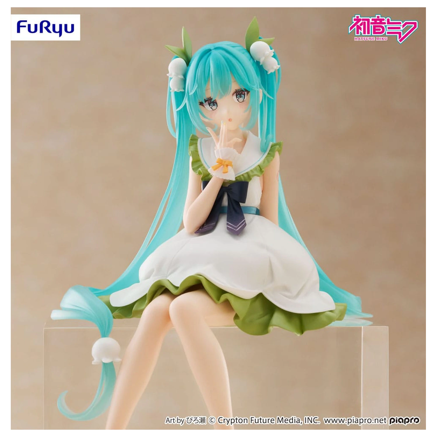 Hatsune Miku Noodle Stopper Flower Fairy Lily of the Valley PVC szobor figura 14 cm  termékfotó