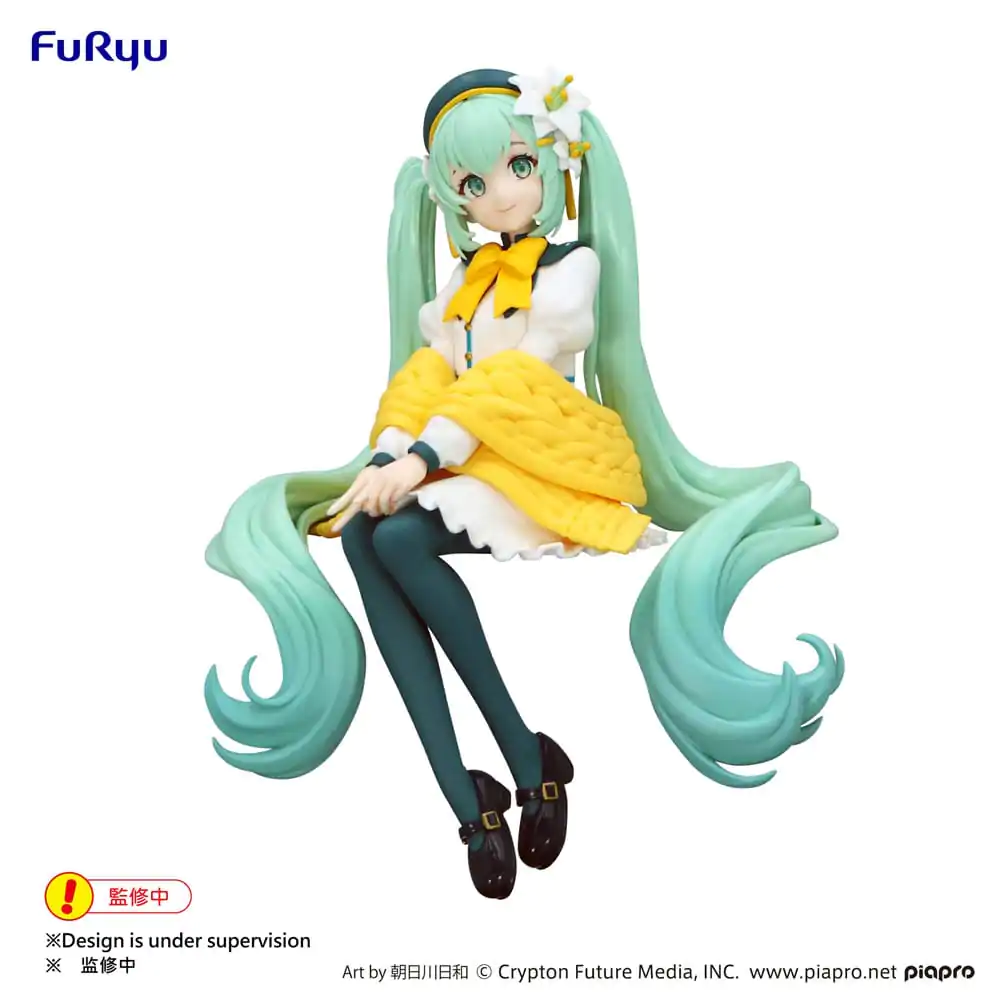 Hatsune Miku Noodle Stopper Flower Fairy Lily White Ver. PVC szobor figura 14 cm termékfotó