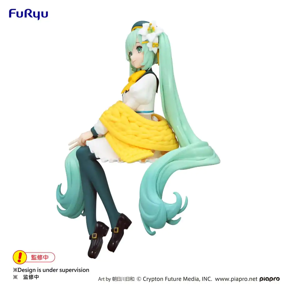 Hatsune Miku Noodle Stopper Flower Fairy Lily White Ver. PVC szobor figura 14 cm termékfotó