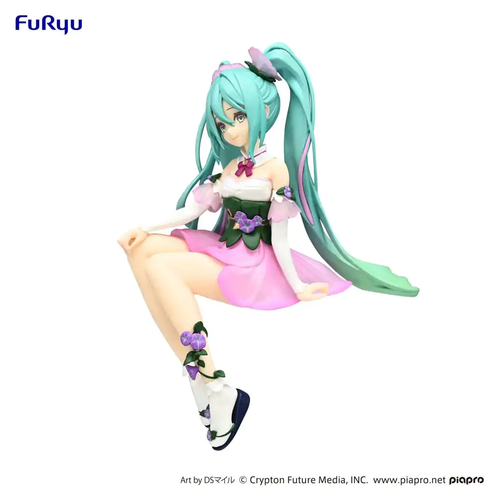 Hatsune Miku Noodle Stopper Flower Fairy Morning Glory Pink Color Ver. PVC szobor figura 14 cm termékfotó