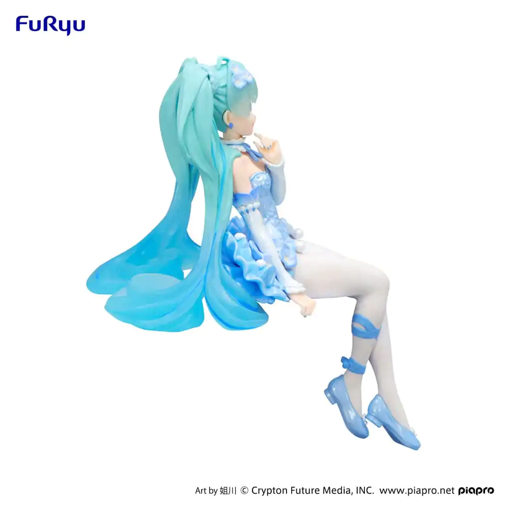 Hatsune Miku Noodle Stopper Flower Fairy Nemophila Pail Blue Color Ver. PVC szobor figura 15 cm termékfotó