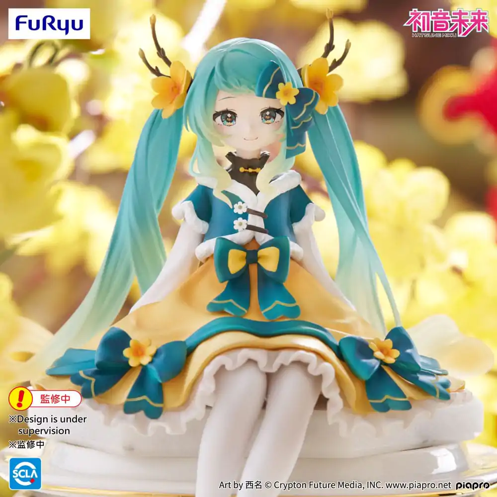 Hatsune Miku Noodle Stopper Hatsune Miku 2025 Chinese New Year Ver. PVC szobor figura 14 cm termékfotó