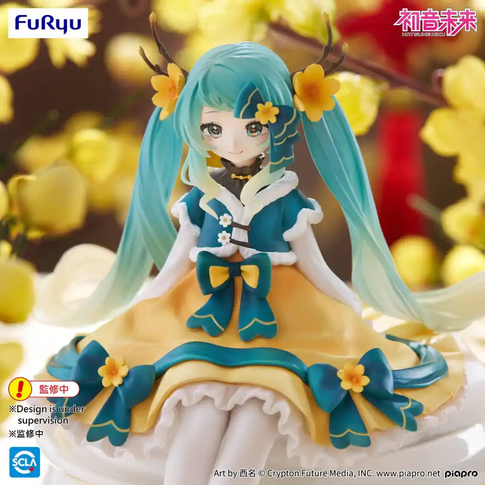 Hatsune Miku Noodle Stopper Hatsune Miku 2025 Chinese New Year Ver. PVC szobor figura 14 cm termékfotó