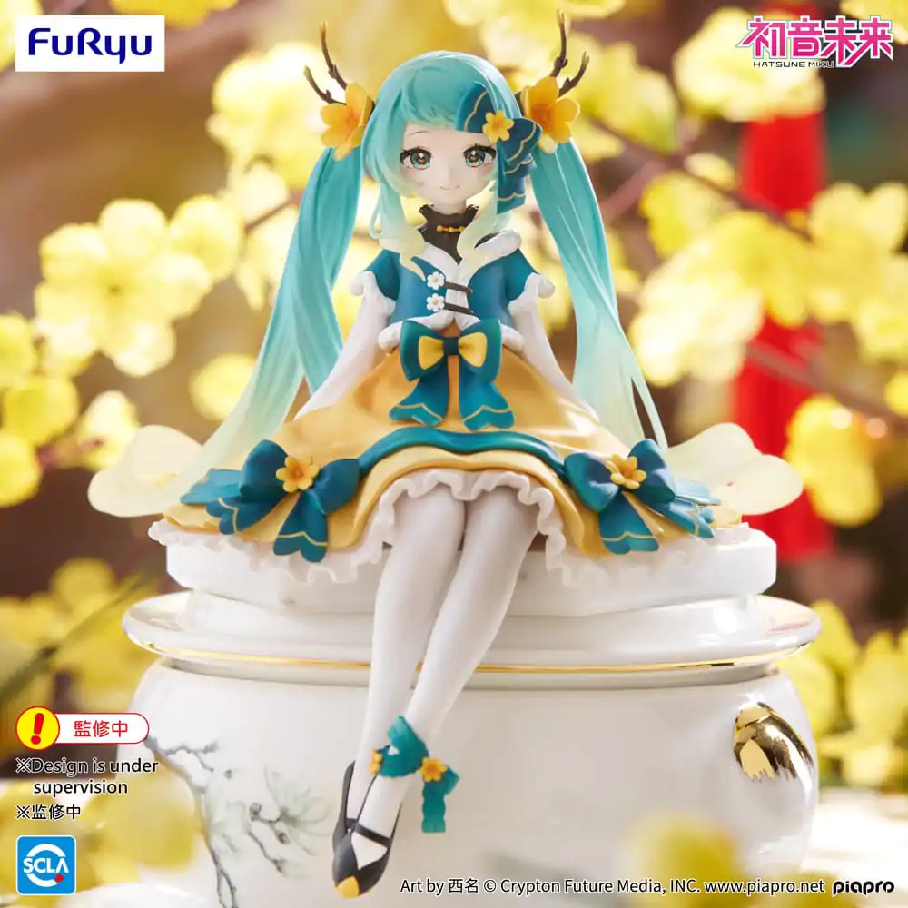 Hatsune Miku Noodle Stopper Hatsune Miku 2025 Chinese New Year Ver. PVC szobor figura 14 cm termékfotó