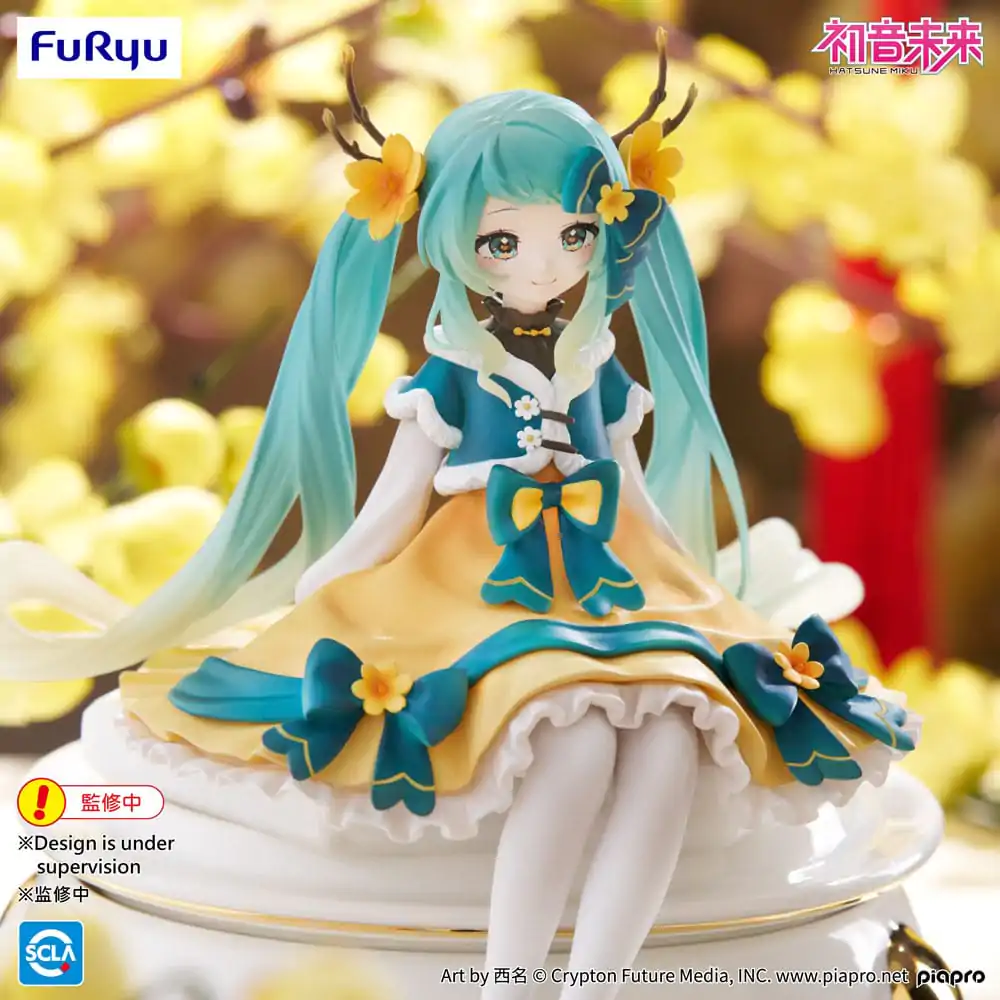 Hatsune Miku Noodle Stopper Hatsune Miku 2025 Chinese New Year Ver. PVC szobor figura 14 cm termékfotó