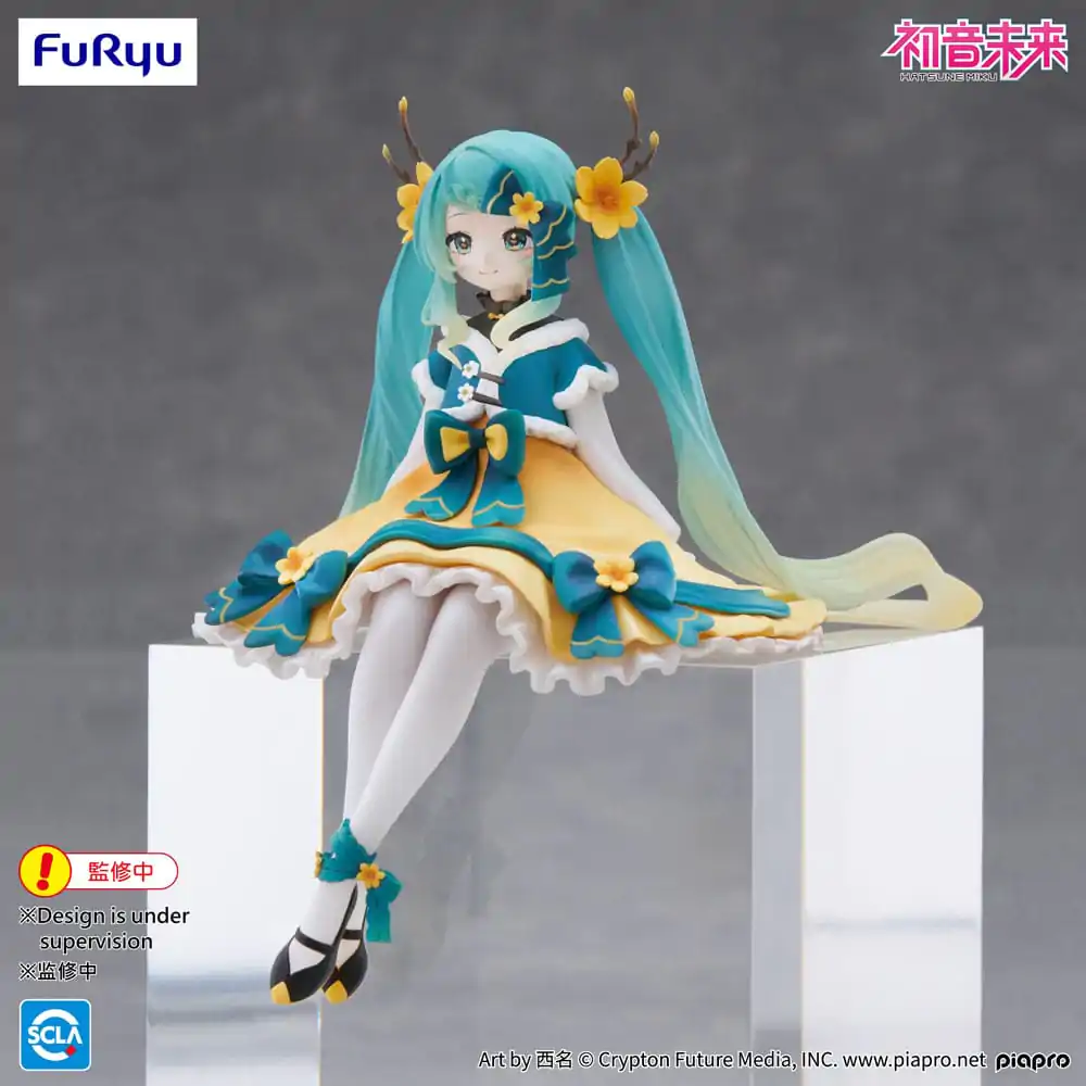 Hatsune Miku Noodle Stopper Hatsune Miku 2025 Chinese New Year Ver. PVC szobor figura 14 cm termékfotó