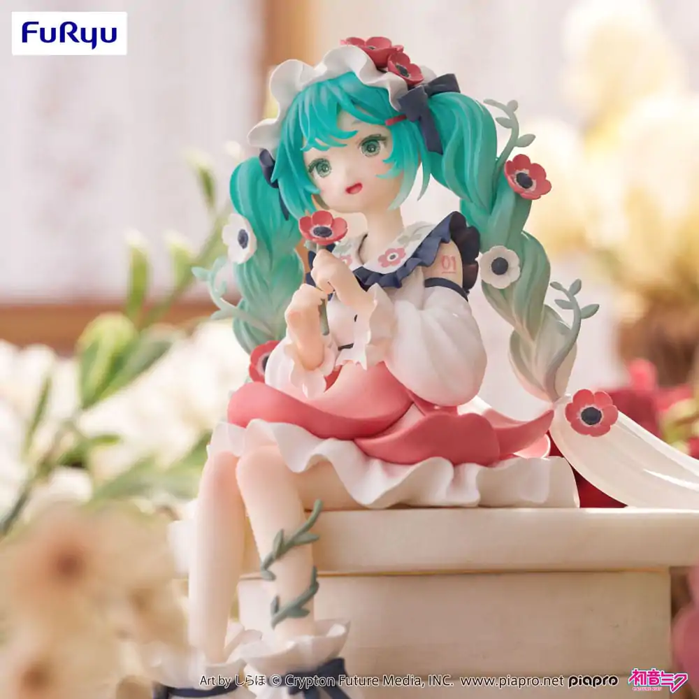 Hatsune Miku Noodle Stopper Hatsune Miku Flower Fairy Anemone PVC szobor figura 14 cm termékfotó