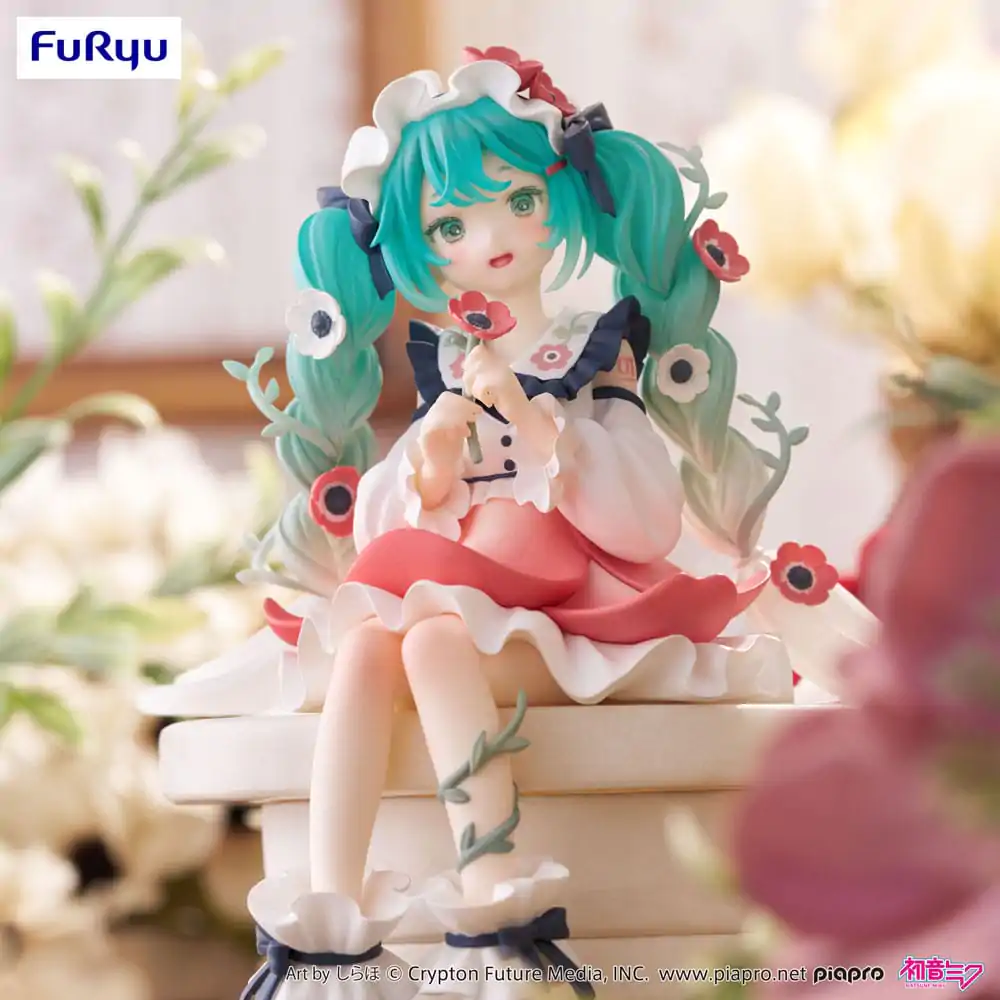 Hatsune Miku Noodle Stopper Hatsune Miku Flower Fairy Anemone PVC szobor figura 14 cm termékfotó