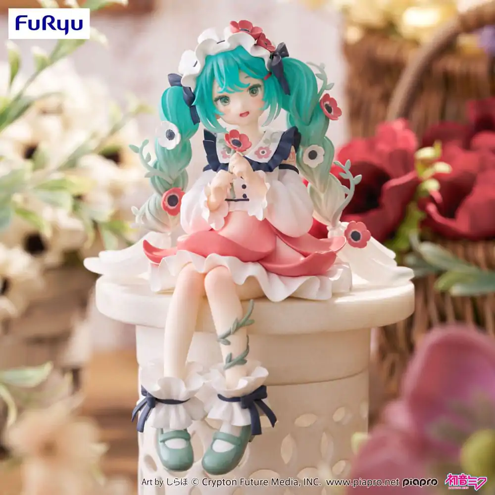 Hatsune Miku Noodle Stopper Hatsune Miku Flower Fairy Anemone PVC szobor figura 14 cm termékfotó