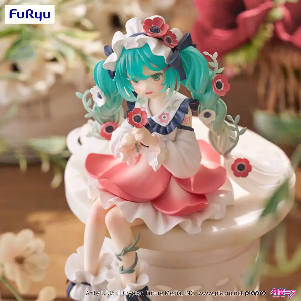 Hatsune Miku Noodle Stopper Hatsune Miku Flower Fairy Anemone PVC szobor figura 14 cm termékfotó