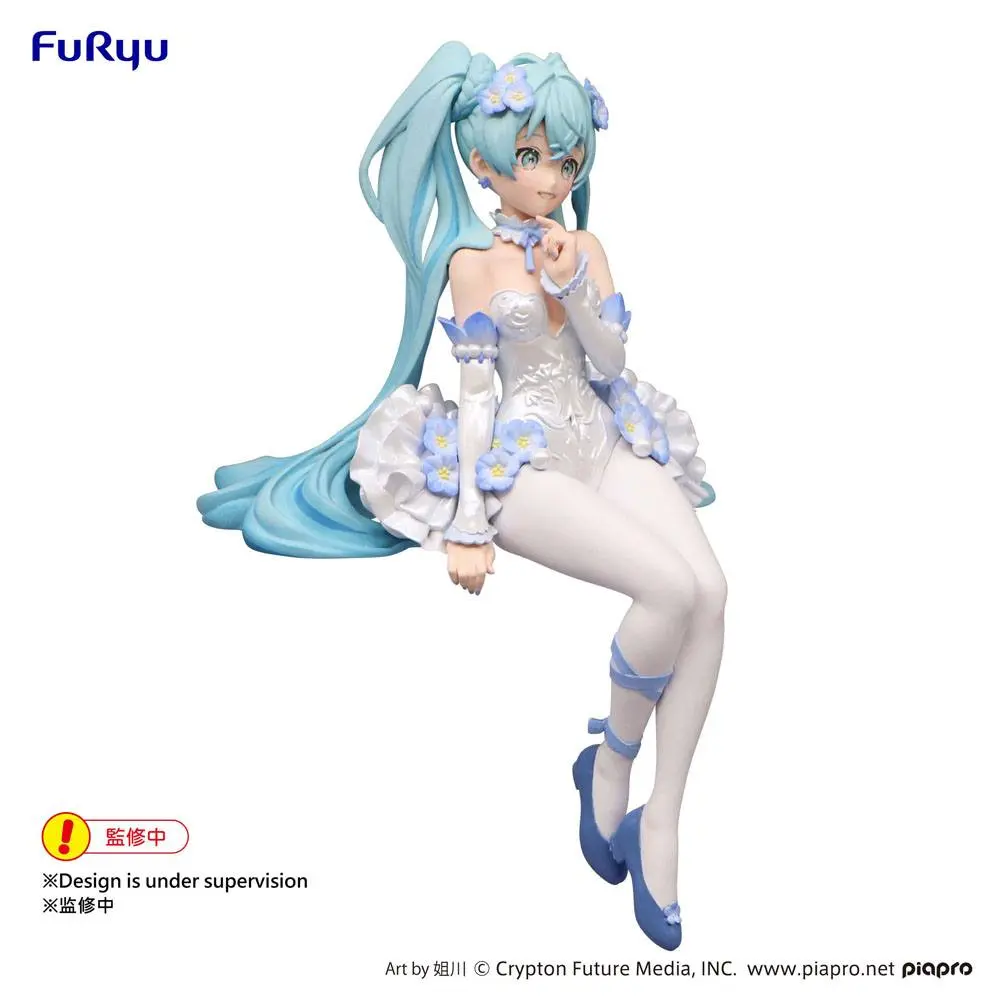 Hatsune Miku Noodle Stopper Hatsune Miku / Flower Fairy Nemophila Ver. PVC szobor figura 15 cm termékfotó