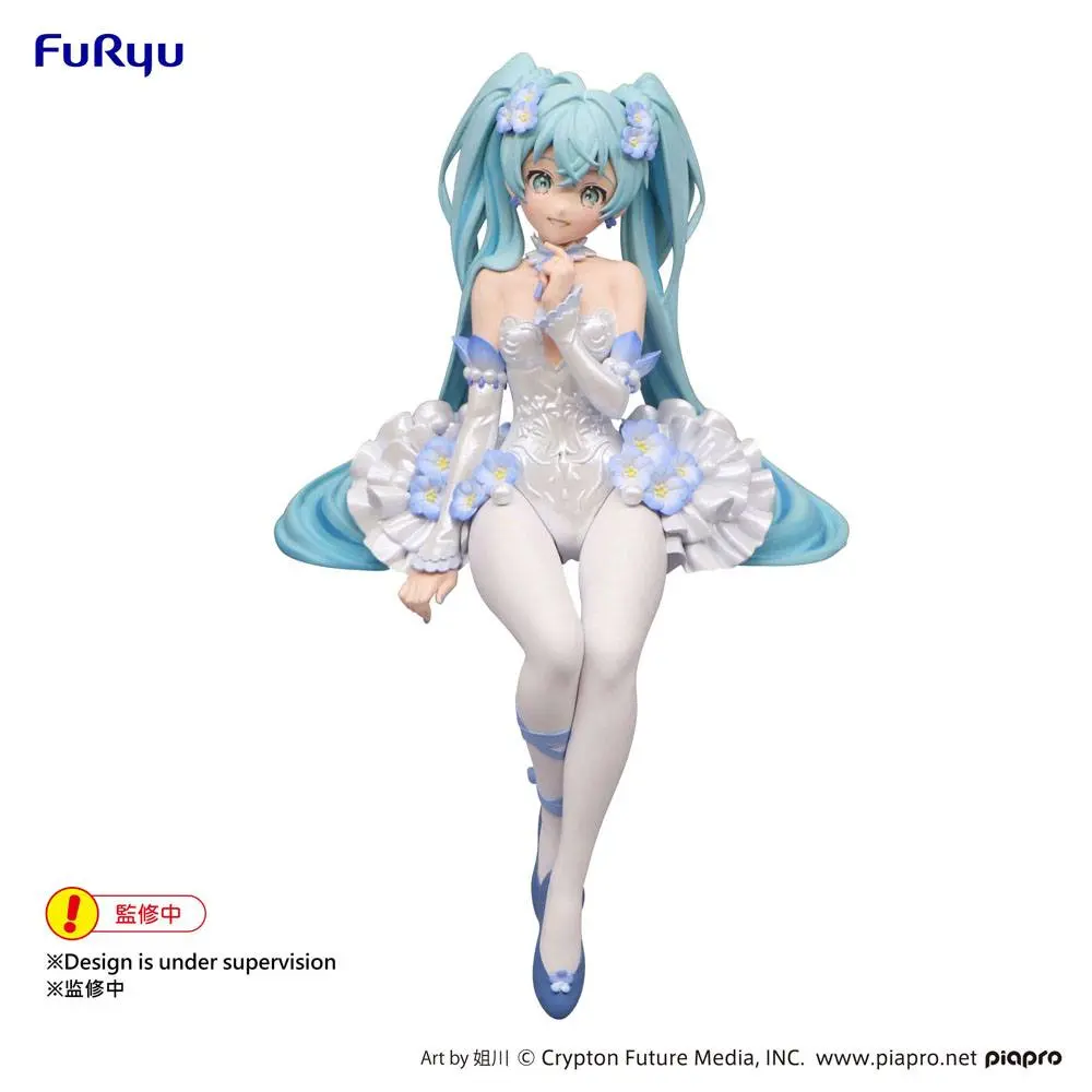 Hatsune Miku Noodle Stopper Hatsune Miku / Flower Fairy Nemophila Ver. PVC szobor figura 15 cm termékfotó