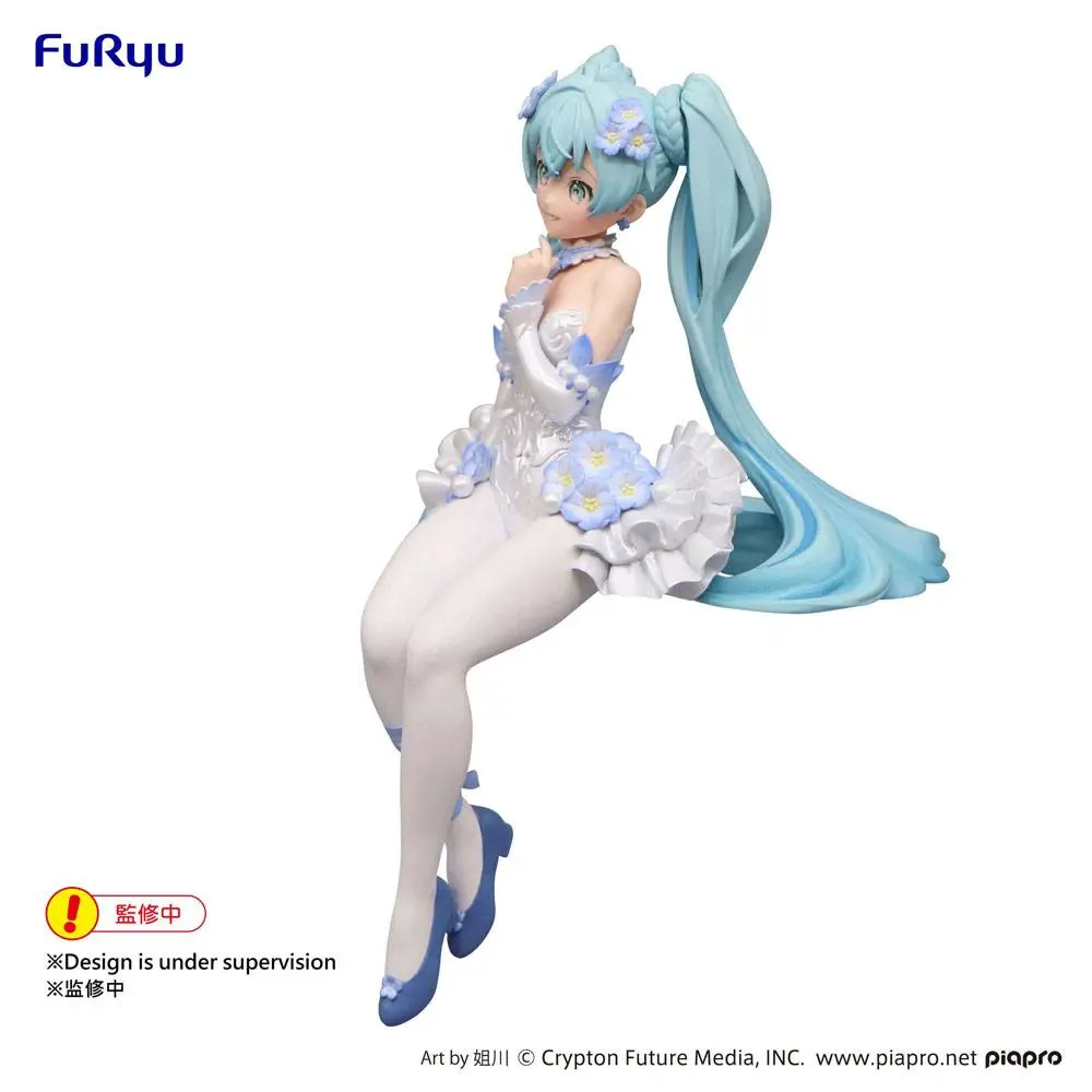 Hatsune Miku Noodle Stopper Hatsune Miku / Flower Fairy Nemophila Ver. PVC szobor figura 15 cm termékfotó