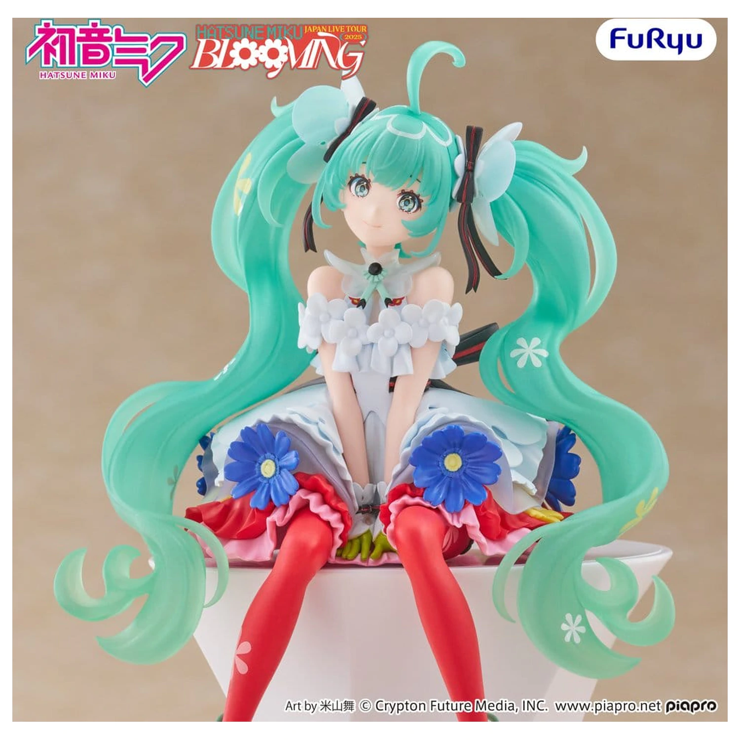 Hatsune Miku Noodle Stopper Hatsune Miku Japan Live Tour 2025 Blooming PVC szobor figura 14 cm   termékfotó