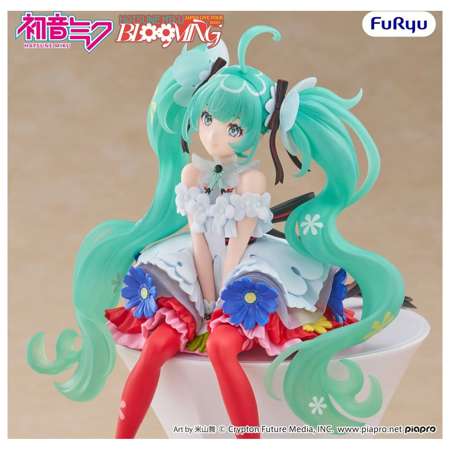 Hatsune Miku Noodle Stopper Hatsune Miku Japan Live Tour 2025 Blooming PVC szobor figura 14 cm   termékfotó