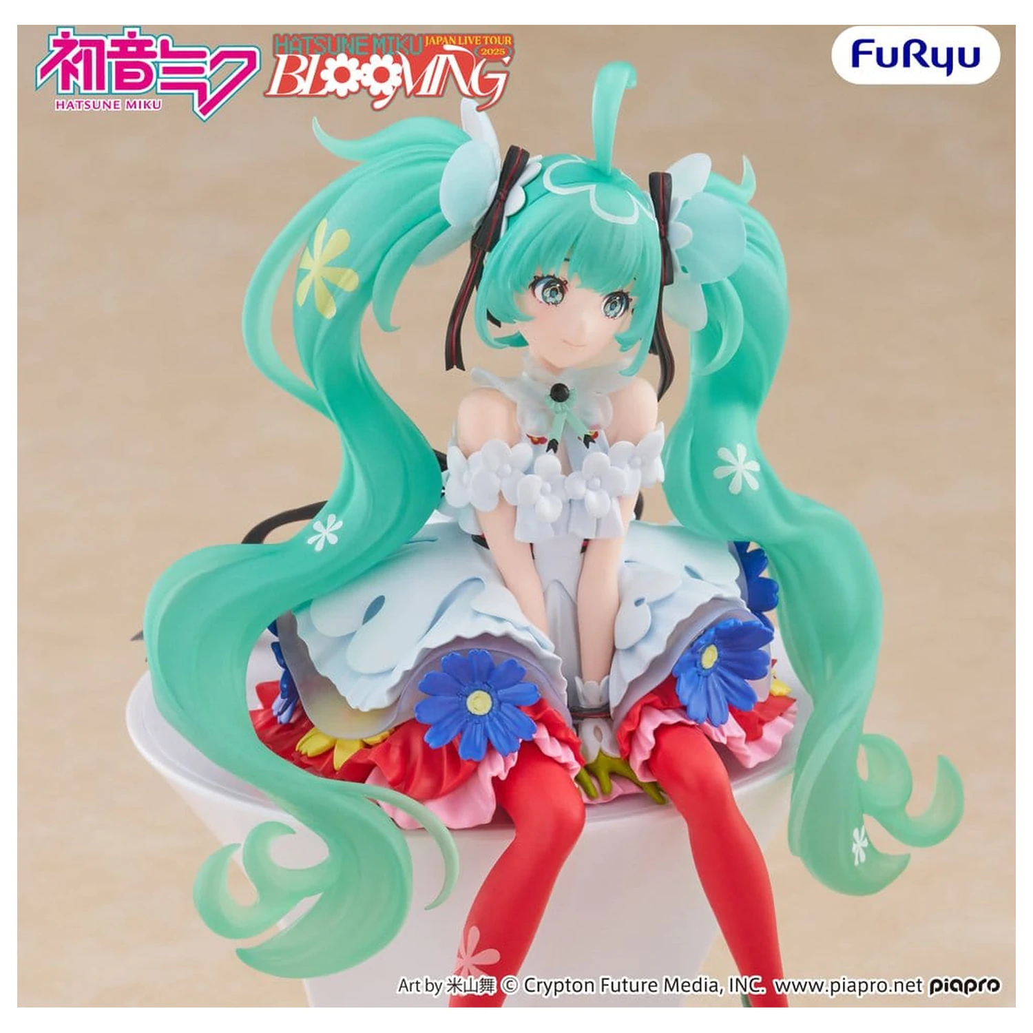 Hatsune Miku Noodle Stopper Hatsune Miku Japan Live Tour 2025 Blooming PVC szobor figura 14 cm   termékfotó