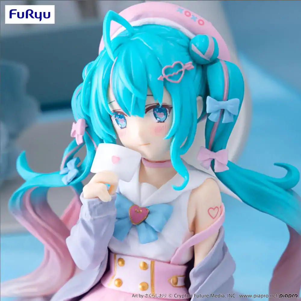 Hatsune Miku Noodle Stopper Love Sailor Grey Color Ver. PVC szobor figura 13 cm termékfotó