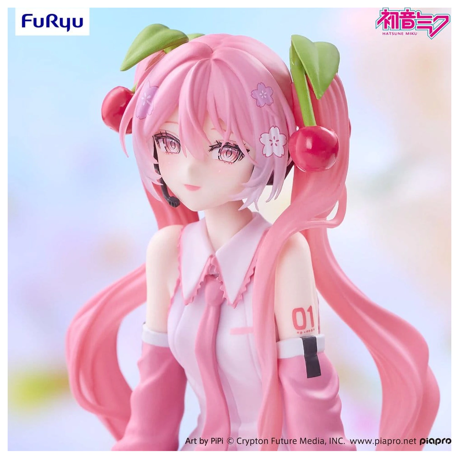 Hatsune Miku Noodle Stopper PVC figura Sakura Miku 2026 Smile Ver. 14 cm termékfotó