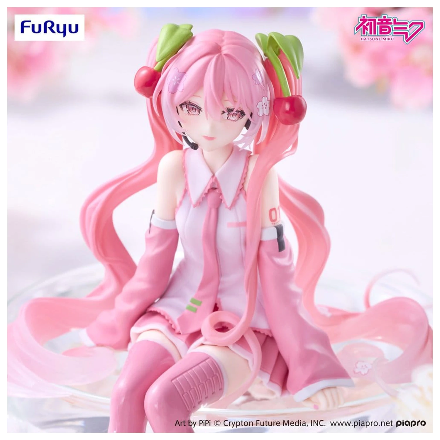 Hatsune Miku Noodle Stopper PVC figura Sakura Miku 2026 Smile Ver. 14 cm termékfotó