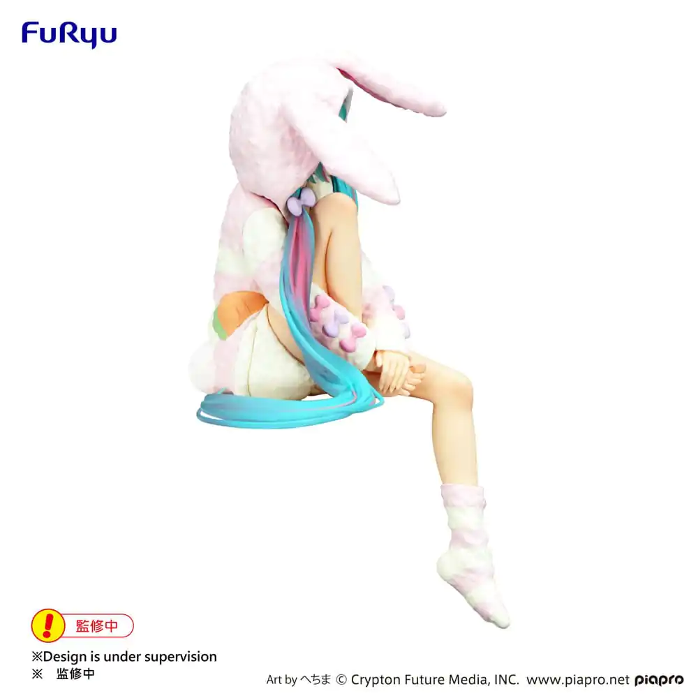 Hatsune Miku Noodle Stopper Rabbit Ear Hood Pajama PVC szobor figura 14 cm termékfotó