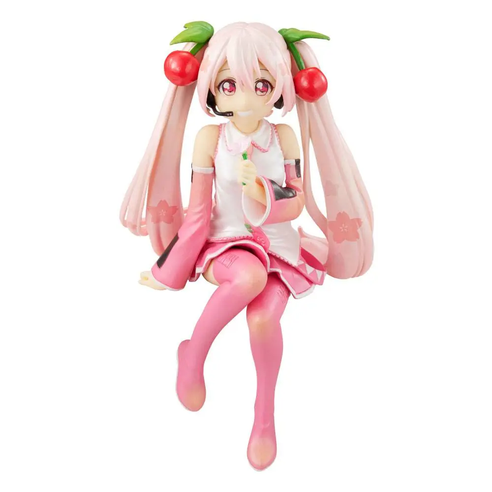 Hatsune Miku Noodle Stopper Sakura Miku 2022 Pearl Color PVC szobor figura 13 cm termékfotó