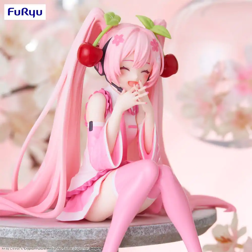 Hatsune Miku Noodle Stopper Sakura Miku 2023 Smile Ver. PVC szobor figura 12 cm termékfotó