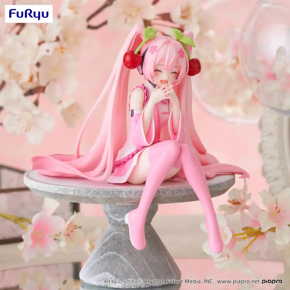 Hatsune Miku Noodle Stopper Sakura Miku 2023 Smile Ver. PVC szobor figura 12 cm termékfotó