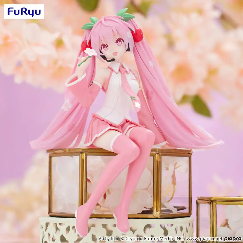 Hatsune Miku Noodle Stopper Sakura Miku 2024 PVC szobor figura 15 cm termékfotó