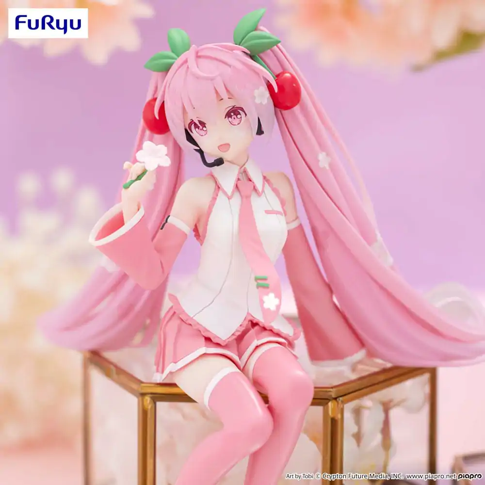 Hatsune Miku Noodle Stopper Sakura Miku 2024 PVC szobor figura 15 cm termékfotó