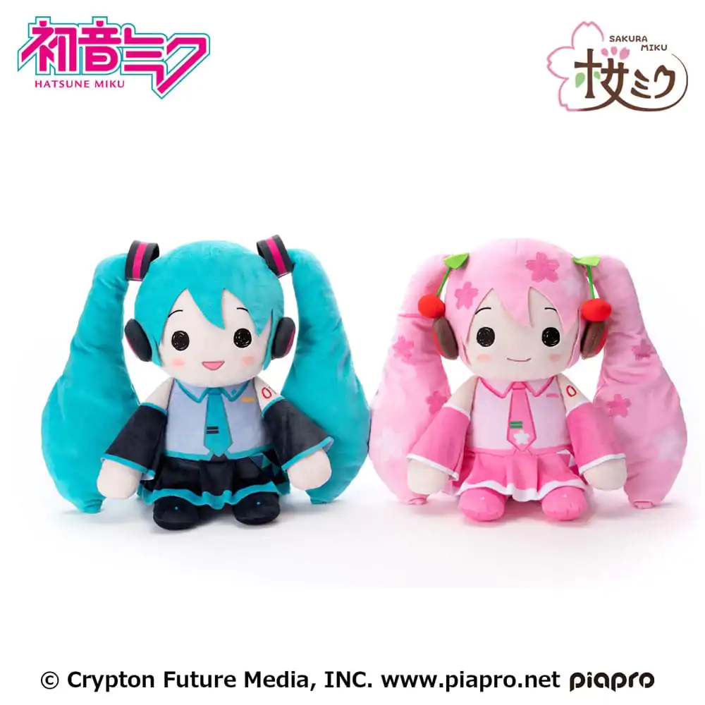 Hatsune Miku Pillowgurumi Sakura Miku plüss figura 44 cm termékfotó