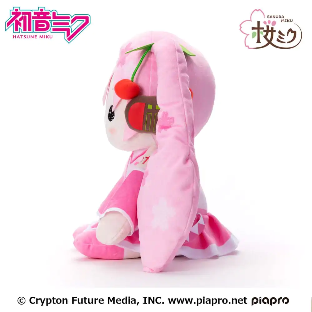 Hatsune Miku Pillowgurumi Sakura Miku plüss figura 44 cm termékfotó