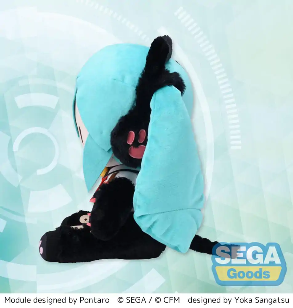 Hatsune Miku Project Diva Arcade Future Tone Fuwa Petit Hatsune Miku Kitty Cat LL plüss figura 30 cm termékfotó