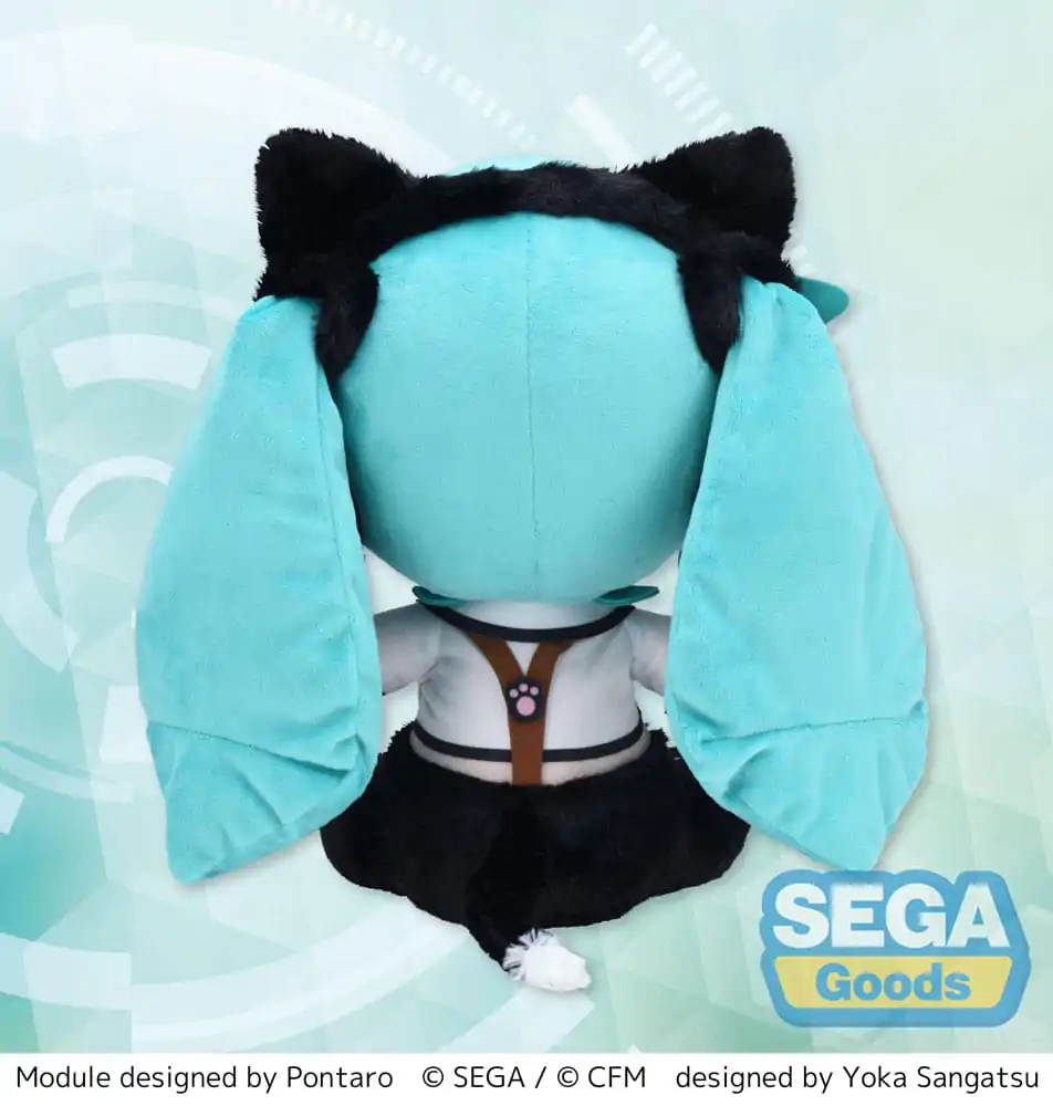 Hatsune Miku Project Diva Arcade Future Tone Fuwa Petit Hatsune Miku Kitty Cat LL plüss figura 30 cm termékfotó