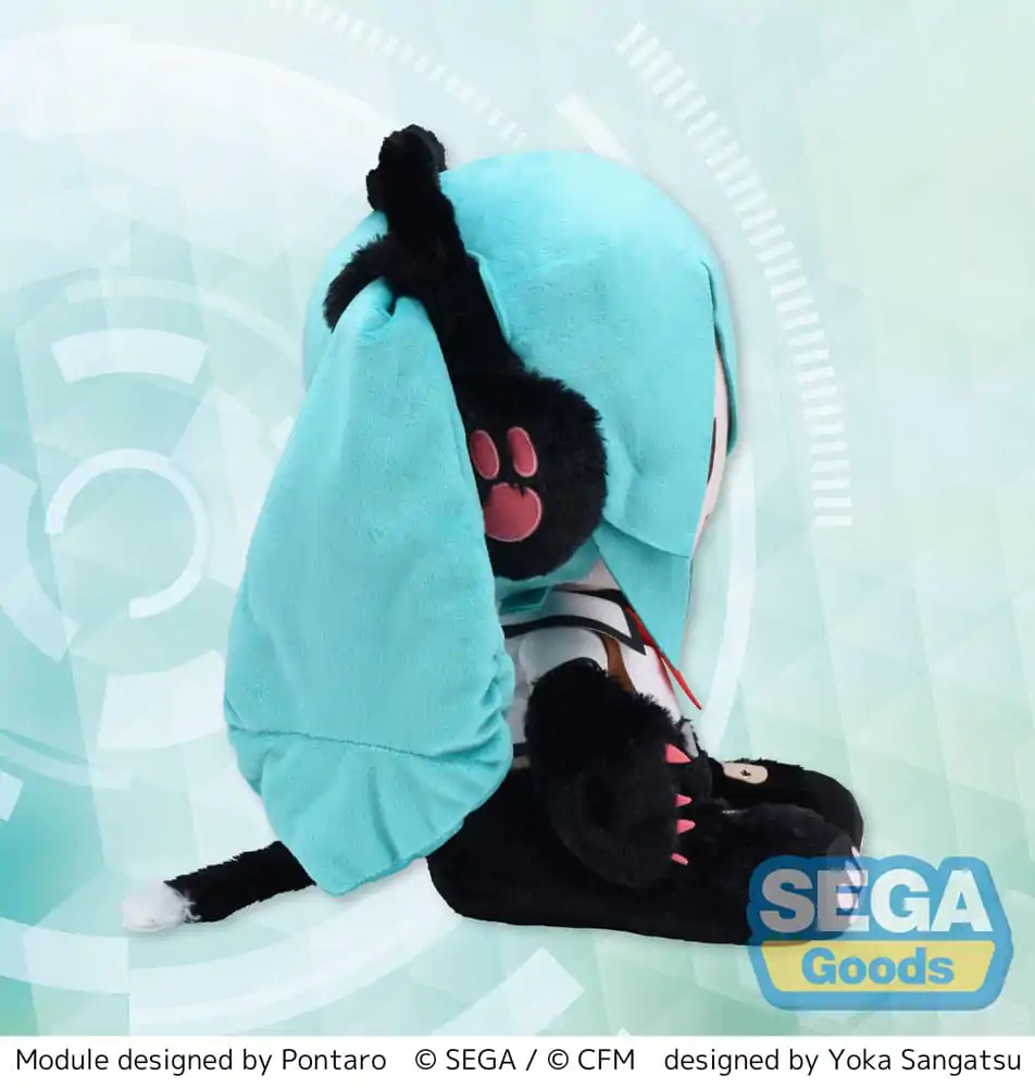 Hatsune Miku Project Diva Arcade Future Tone Fuwa Petit Hatsune Miku Kitty Cat LL plüss figura 30 cm termékfotó