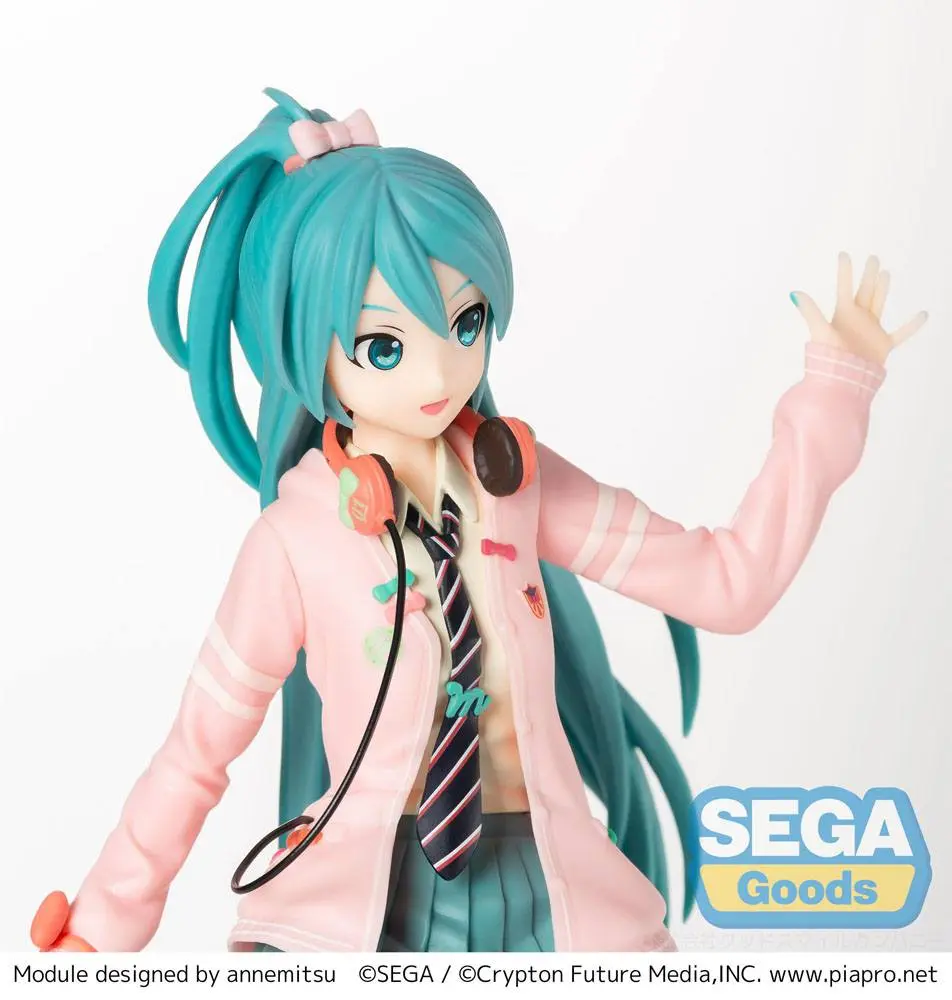 Hatsune Miku Project DIVA Arcade Future Tone SPM Hatsune Miku - Ribbon Girl szobor figura 24 cm termékfotó